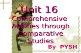 Unit 16 Comprehensive  Abilities through Comparative Studies