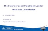 The Future of Local Policing in London  West End Commission