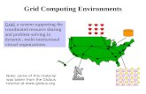 Grid Computing Environments