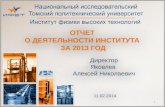 Отчет  о деятельности института  за 2013 год