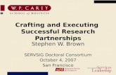 Crafting and Executing  Successful Research Partnerships
