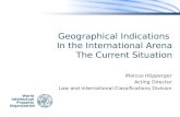 Geographical Indications  In the International Arena The Current Situation