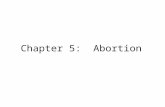 Chapter  5:   Abortion