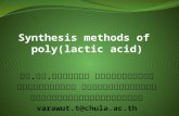Synthesis methods of  poly(lactic acid)