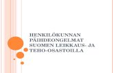 Henkilökunnan päihdeongelmat Suomen leikkaus- ja teho-osastoilla