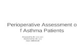 Perioperative Assessment of Asthma Patients