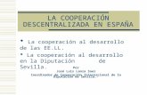 LA COOPERACIÓN DESCENTRALIZADA EN ESPAÑA
