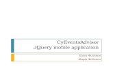 CyEventsAdvisor JQuery mobile application