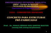 2151 – CONCRETOS ESPECIAIS CONCRETO PARA ESTRUTURAS PRÉ-FABRICADAS