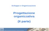 Sviluppo e Organizzazione  Progettazione organizzativa (II parte)