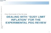 Dealing with “SUSY limit Inflation” for the Experimental PDG Review
