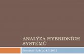 Analýza  h ybridních systémů