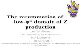 The resummation of the low - φ *  domain of Z production