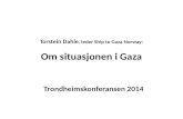 Torstein Dahle , leder  Ship  to Gaza Norway: Om situasjonen i Gaza