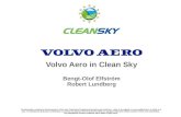 Volvo Aero in Clean Sky Bengt-Olof Elfström Robert Lundberg
