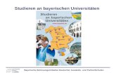 Studieren an bayerischen Universitäten