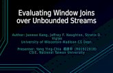 Evaluating Window Joins over Unbounded Streams