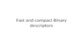 Fast and compact Binary descriptors