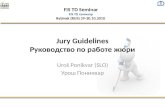 Jury Guidelines Руководство по работе жюри