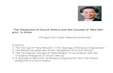 The Viewpoints of Church History and the Concept of ‘New Religion’ in Korea