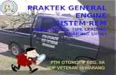 PRAKTEK GENERAL ENGINE SISTEM REM (Rem  Tromol Tipe  Leading Trailing Shoe)