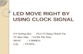 LED MOVE RIGHT BY USING CLOCK SIGNAL
