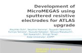 Development of  MicroMEGAS  using sputtered resistive electrodes for ATLAS upgrade