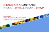 STANDAR  AKUNTANSI PSAK  –  IFRS  & PSAK  - ETAP