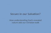 Secure in our Salvation?