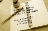 PROPOSAL  USAHA GERAI SOUVENIR CUP CAKE & CAKE TOWEL