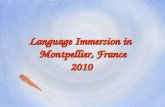 Language Immersion in   Montpellier, France 2010
