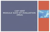 CAP VERT Module Suivi et évaluation  (MSA)