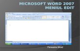 Microsoft word 2007 meniul  EDIT