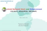 Android Network Stack and Enhancement (3G/ WiFi ,  IPV4/IPV6, SIP/VoIP)