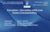 Encryption / Decryption VHDL Core Project Characterization