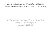 An Architecture for Video Surveillance Service based on P2P and Cloud Computing