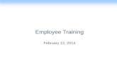 Employee  Training February 12, 2014