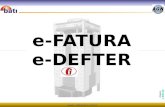 e-FATURA e-DEFTER