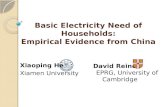 Basic Electricity Need of Households: Empirical  Evidence from  China