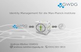 Identity Management für die Max-Planck-Institute