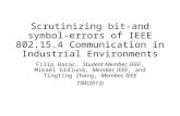 Scrutinizing bit-and symbol-errors of IEEE 802.15.4 Communication in Industrial Environments