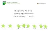 Rhaglennu  Android  ( gydag AppInventor ) Diwrnod hwyl i’r teulu