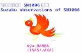 「すざく」による SN1006 の観測 Suzaku  observations of SN1006