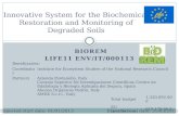 Innovative System for the Biochemical Restoration and Monitoring of Degraded Soils