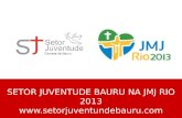 SETOR JUVENTUDE BAURU NA JMJ RIO 2013 setorjuventundebauru