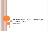 Realizmus  v slovenskej literatúre