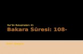 Bakara Sûresi: 108-