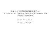 类星体光谱识别及红移测量软件  A Spectrum Eye Recognition Assistant for Quasar Spectra
