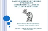 LA DIVERSITÉ CULTURELLE ET LE DROIT INTERNATIONAL : ÉTUDE DE CAS SUR LE CINÉMA