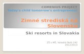 Zimné strediská na Slovensku